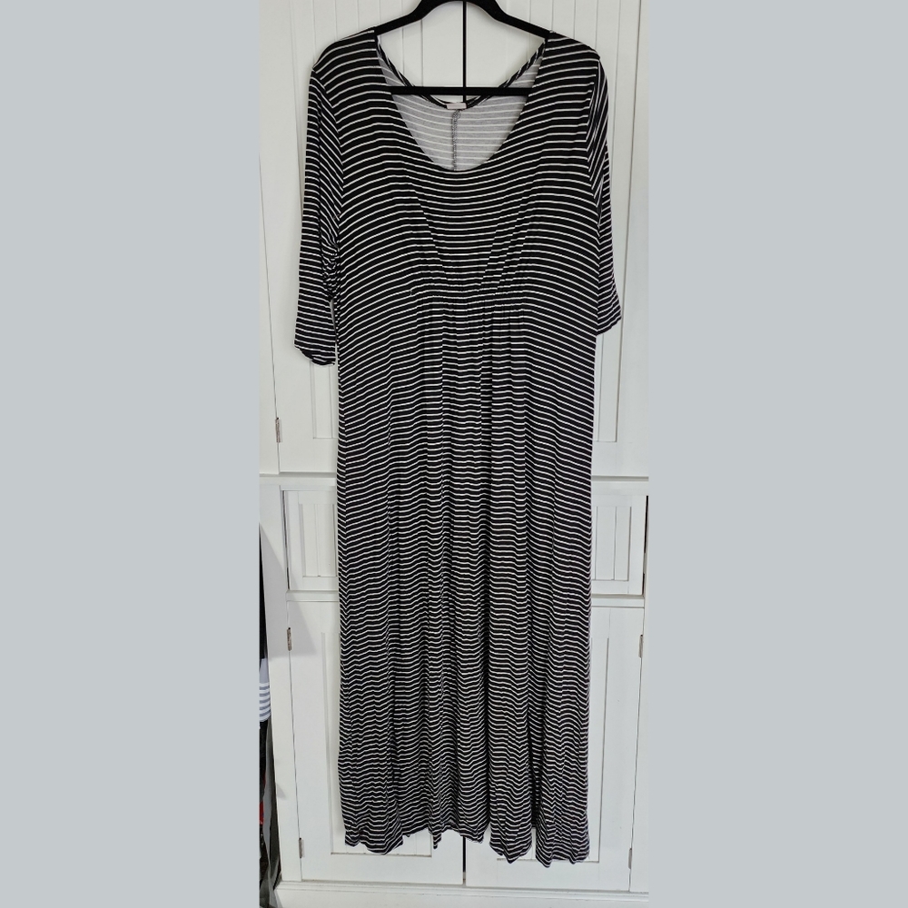 Plus Size Striped Maxi Dress Size 2X
